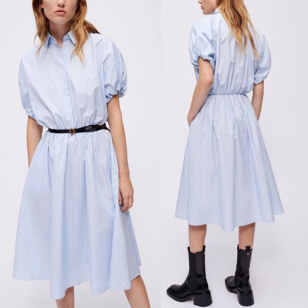 Maje Striped shirt dress